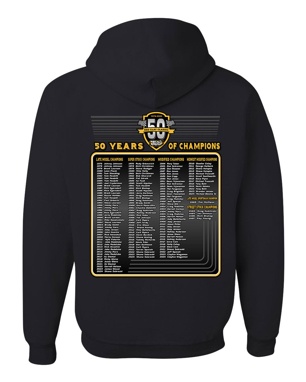50th Red Clay Classic  Past Champions List Hoodie