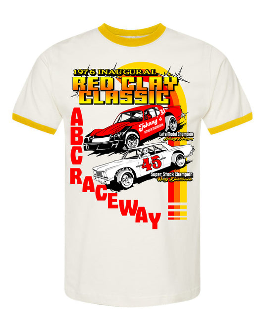 50th Red Clay Classic 1976 vintage white n yellow