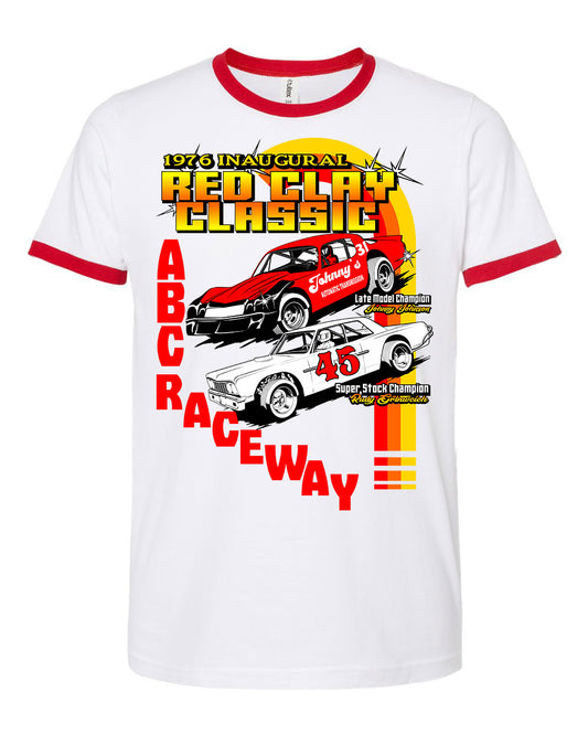 5OTH Red Clay Classic 1976 vintage shirt red n white