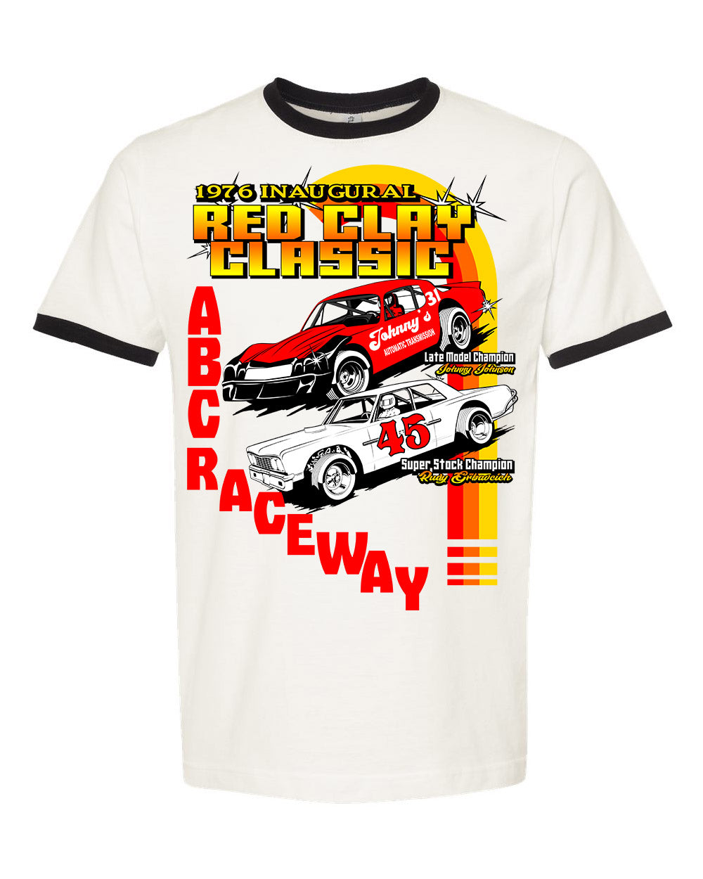 50th Red Clay Classic 1976 vintage white n black