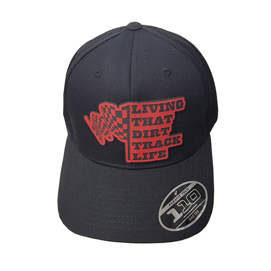 Living That Dirt Track Life Leatherette Patch Hat
