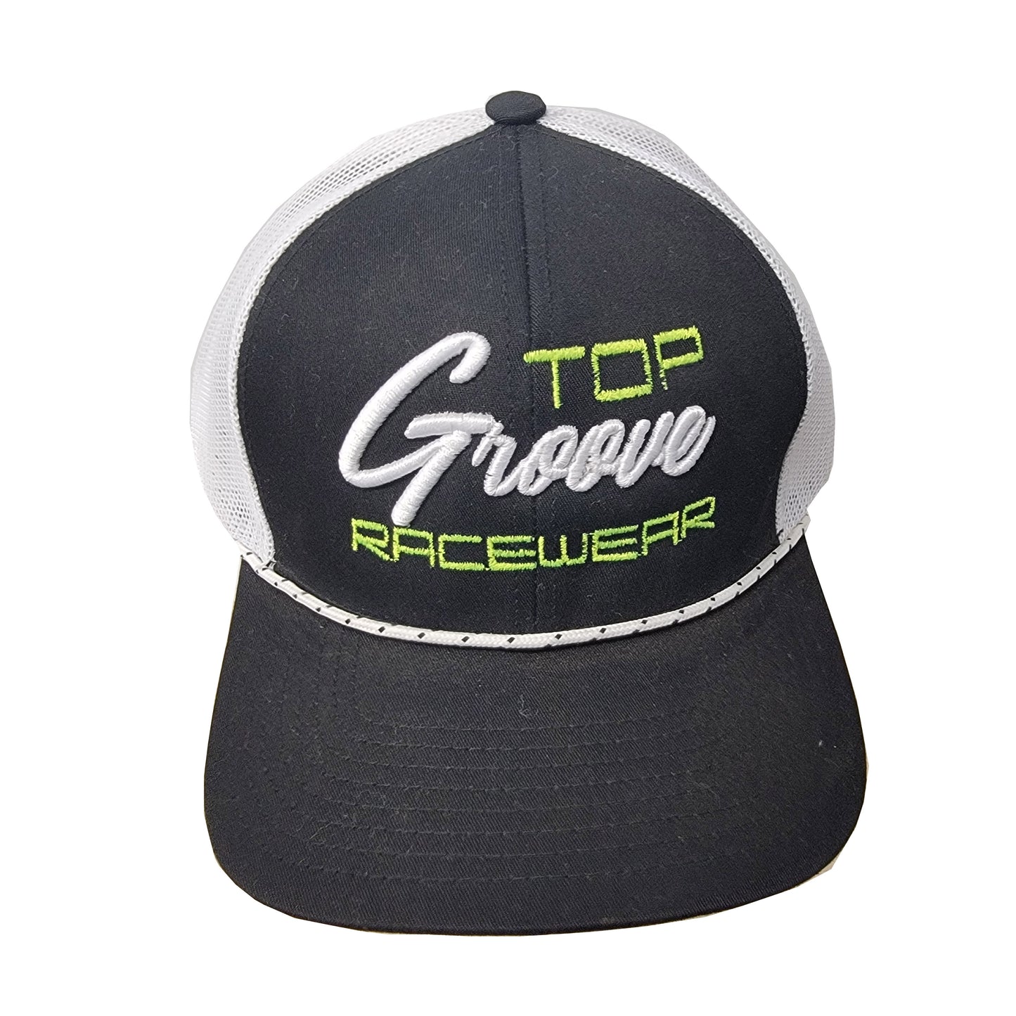 Top Groove Racewear Neon yellow Embroidered Rope Hat