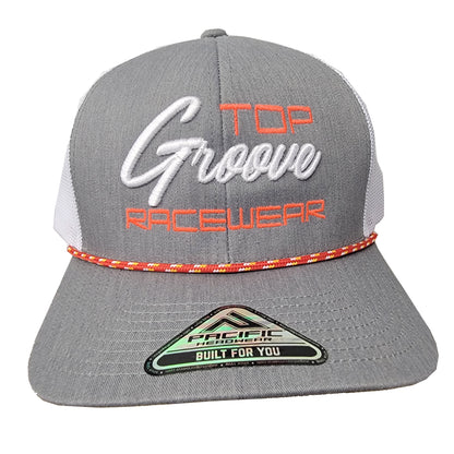 Top Groove Neon Red Embroidered Rope Hat